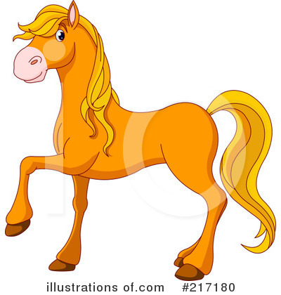 Royalty-Free (RF) Horse Clipart Illustration by Pushkin - Stock Sample #217180