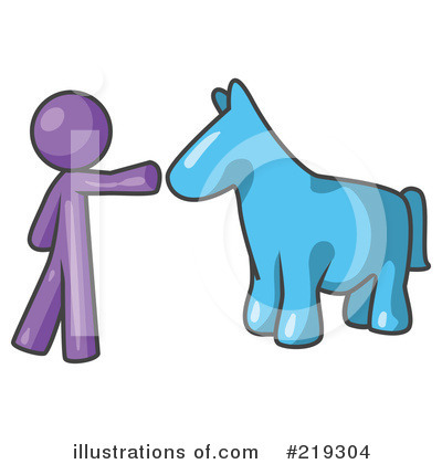 Royalty-Free (RF) Horse Clipart Illustration by Leo Blanchette - Stock Sample #219304