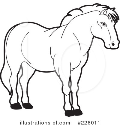Royalty-Free (RF) Horse Clipart Illustration by Lal Perera - Stock Sample #228011