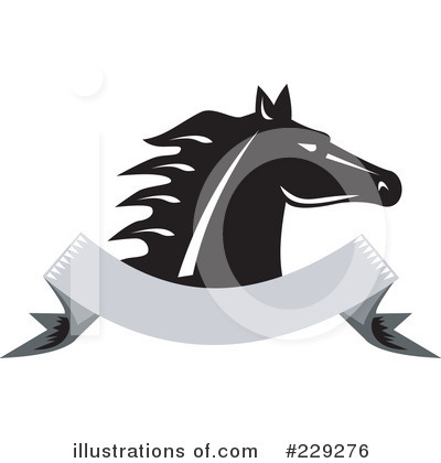 Royalty-Free (RF) Horse Clipart Illustration by patrimonio - Stock Sample #229276