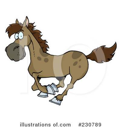 Royalty-Free (RF) Horse Clipart Illustration by Hit Toon - Stock Sample #230789
