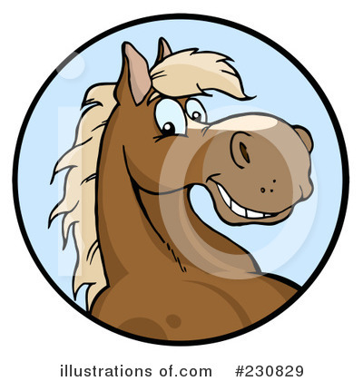 Royalty-Free (RF) Horse Clipart Illustration by Hit Toon - Stock Sample #230829