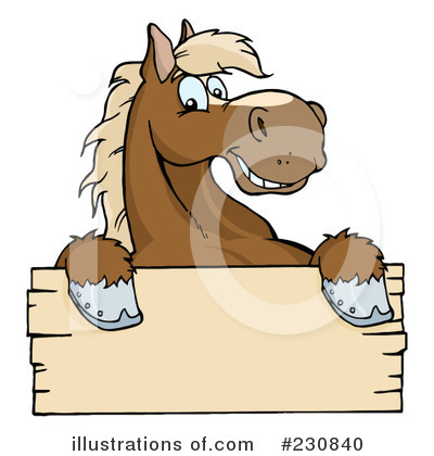 Royalty-Free (RF) Horse Clipart Illustration by Hit Toon - Stock Sample #230840