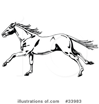 Royalty-Free (RF) Horse Clipart Illustration by C Charley-Franzwa - Stock Sample #33983