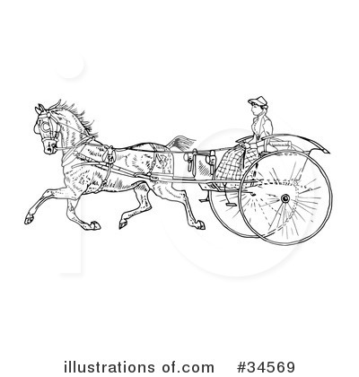 Royalty-Free (RF) Horse Clipart Illustration by C Charley-Franzwa - Stock Sample #34569