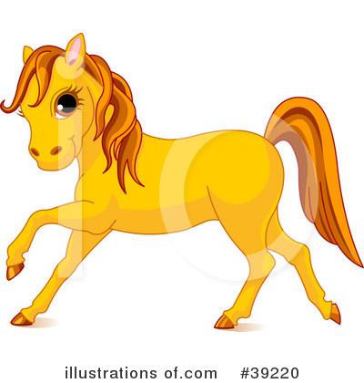 Royalty-Free (RF) Horse Clipart Illustration by Pushkin - Stock Sample #39220
