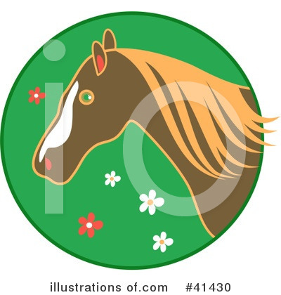Royalty-Free (RF) Horse Clipart Illustration by Prawny - Stock Sample #41430