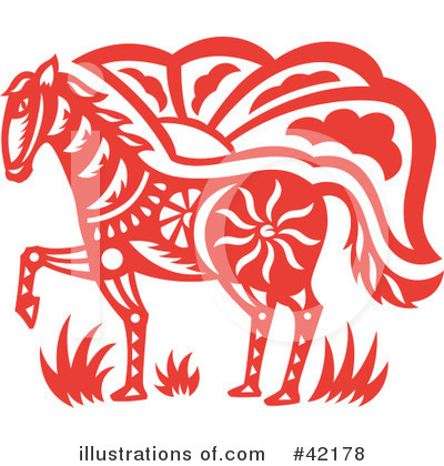 Royalty-Free (RF) Horse Clipart Illustration by Cherie Reve - Stock Sample #42178