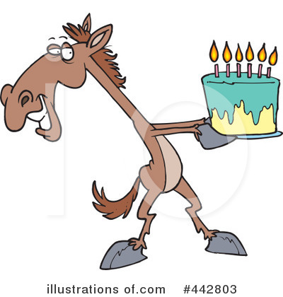 Royalty-Free (RF) Horse Clipart Illustration by toonaday - Stock Sample #442803