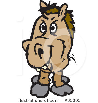 Royalty-Free (RF) Horse Clipart Illustration by Dennis Holmes Designs - Stock Sample #65005