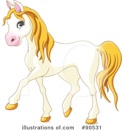 Royalty-Free (RF) Horse Clipart Illustration by Pushkin - Stock Sample #90531
