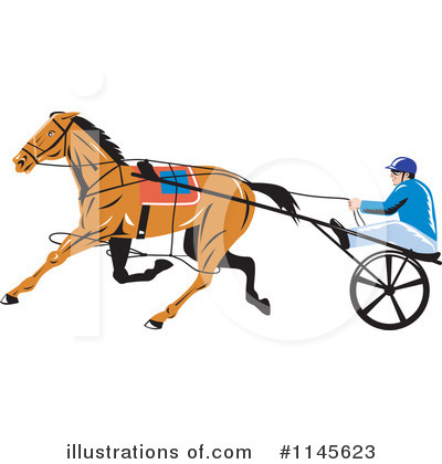 Royalty-Free (RF) Horse Race Clipart Illustration by patrimonio - Stock Sample #1145623