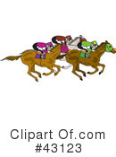 Horse Race Clipart #43123 by Dennis Holmes Designs