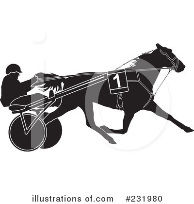 Royalty-Free (RF) Horse Races Clipart Illustration by Frisko - Stock Sample #231980