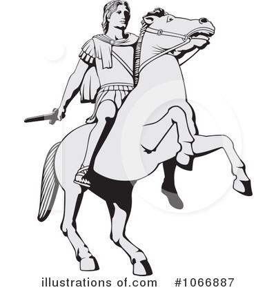 Royalty-Free (RF) Horseback Clipart Illustration by Any Vector - Stock Sample #1066887