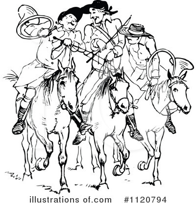 Horse Rider Clipart #1120794 by Prawny Vintage