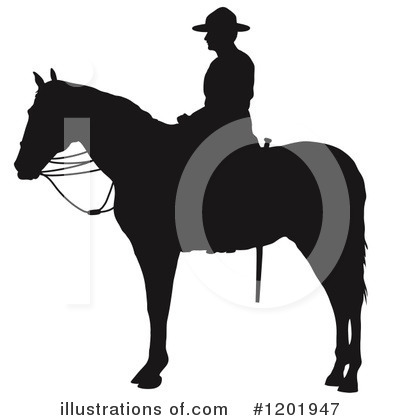 Horseback Clipart #1201947 by Maria Bell