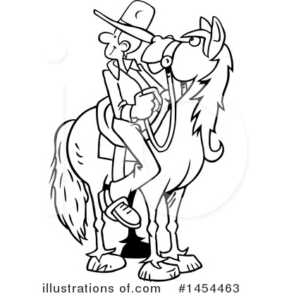 Royalty-Free (RF) Horseback Clipart Illustration by Johnny Sajem - Stock Sample #1454463