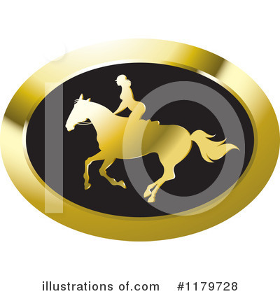Royalty-Free (RF) Horseback Riding Clipart Illustration by Lal Perera - Stock Sample #1179728