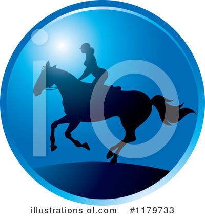 Royalty-Free (RF) Horseback Riding Clipart Illustration by Lal Perera - Stock Sample #1179733
