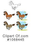 Horses Clipart #1068445 by Hit Toon