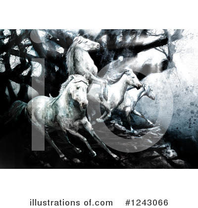 Royalty-Free (RF) Horses Clipart Illustration by lineartestpilot - Stock Sample #1243066