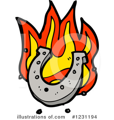Royalty-Free (RF) Horseshoe Clipart Illustration by lineartestpilot - Stock Sample #1231194