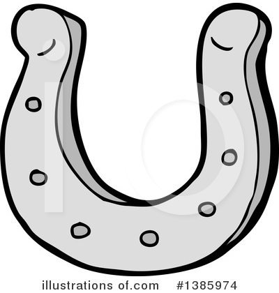 Royalty-Free (RF) Horseshoe Clipart Illustration by lineartestpilot - Stock Sample #1385974