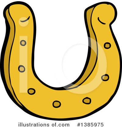 Royalty-Free (RF) Horseshoe Clipart Illustration by lineartestpilot - Stock Sample #1385975