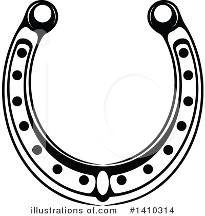 Royalty-Free (RF) Horseshoe Clipart Illustration by Vector Tradition SM - Stock Sample #1410314