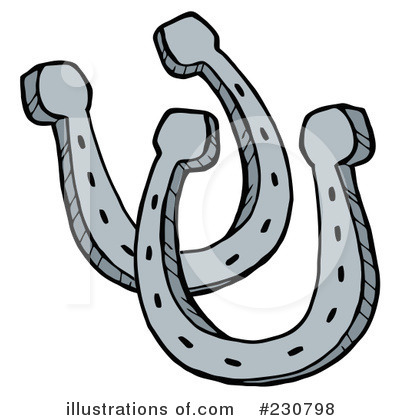 Royalty-Free (RF) Horseshoe Clipart Illustration by Hit Toon - Stock Sample #230798