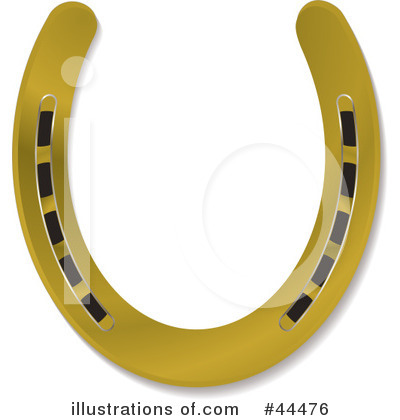 Royalty-Free (RF) Horseshoe Clipart Illustration by michaeltravers - Stock Sample #44476