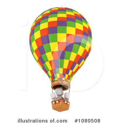 Royalty-Free (RF) Hot Air Balloon Clipart Illustration by BNP Design Studio - Stock Sample #1080508