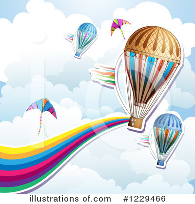 Royalty-Free (RF) Hot Air Balloon Clipart Illustration by merlinul - Stock Sample #1229466