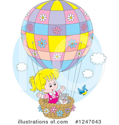 Royalty-Free (RF) Hot Air Balloon Clipart Illustration by Alex Bannykh - Stock Sample #1247043