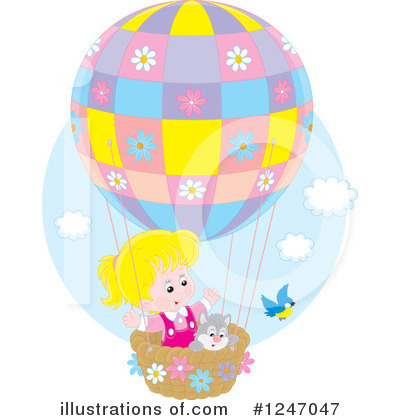 Royalty-Free (RF) Hot Air Balloon Clipart Illustration by Alex Bannykh - Stock Sample #1247047