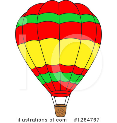 Royalty-Free (RF) Hot Air Balloon Clipart Illustration by Vector Tradition SM - Stock Sample #1264767