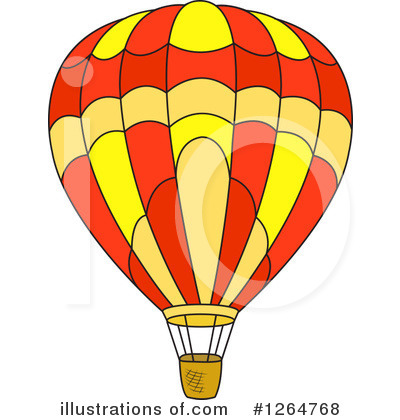 Royalty-Free (RF) Hot Air Balloon Clipart Illustration by Vector Tradition SM - Stock Sample #1264768