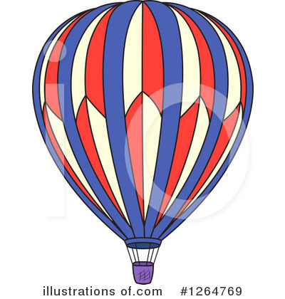 Royalty-Free (RF) Hot Air Balloon Clipart Illustration by Vector Tradition SM - Stock Sample #1264769