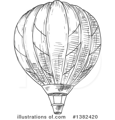 Royalty-Free (RF) Hot Air Balloon Clipart Illustration by Vector Tradition SM - Stock Sample #1382420
