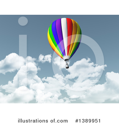 Hot Air Balloon Clipart #1389951 by KJ Pargeter
