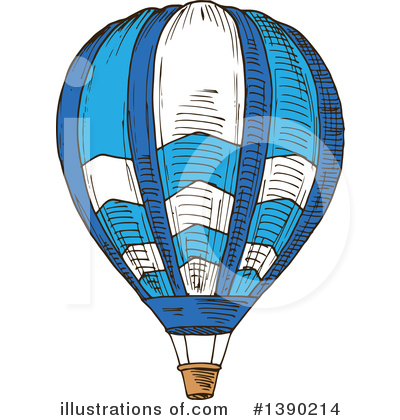 Royalty-Free (RF) Hot Air Balloon Clipart Illustration by Vector Tradition SM - Stock Sample #1390214