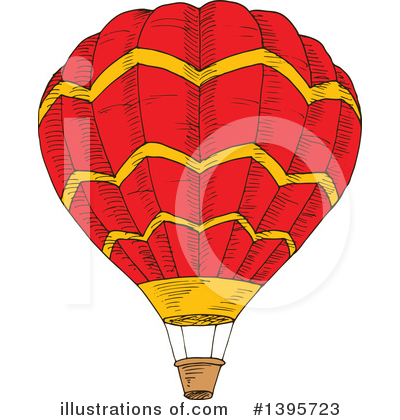 Royalty-Free (RF) Hot Air Balloon Clipart Illustration by Vector Tradition SM - Stock Sample #1395723