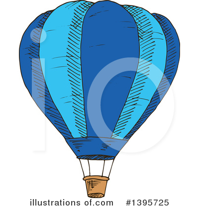 Royalty-Free (RF) Hot Air Balloon Clipart Illustration by Vector Tradition SM - Stock Sample #1395725