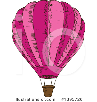 Hot Air Balloons Clipart #1395726 by Vector Tradition SM