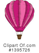 Hot Air Balloon Clipart #1395726 by Vector Tradition SM