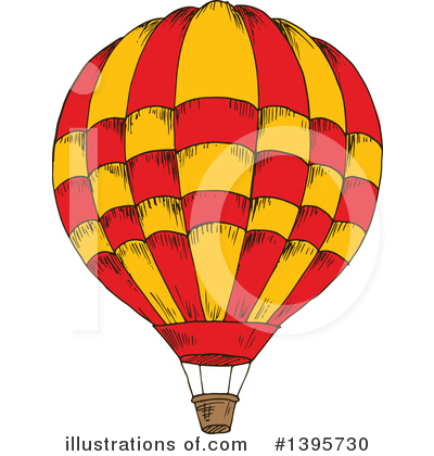Royalty-Free (RF) Hot Air Balloon Clipart Illustration by Vector Tradition SM - Stock Sample #1395730