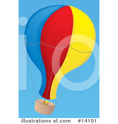 Royalty-Free (RF) Hot Air Balloon Clipart Illustration by Rasmussen Images - Stock Sample #14101