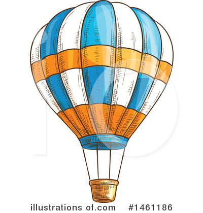 Royalty-Free (RF) Hot Air Balloon Clipart Illustration by Vector Tradition SM - Stock Sample #1461186