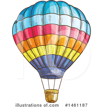 Hot Air Balloon Clipart #1461187 by Vector Tradition SM